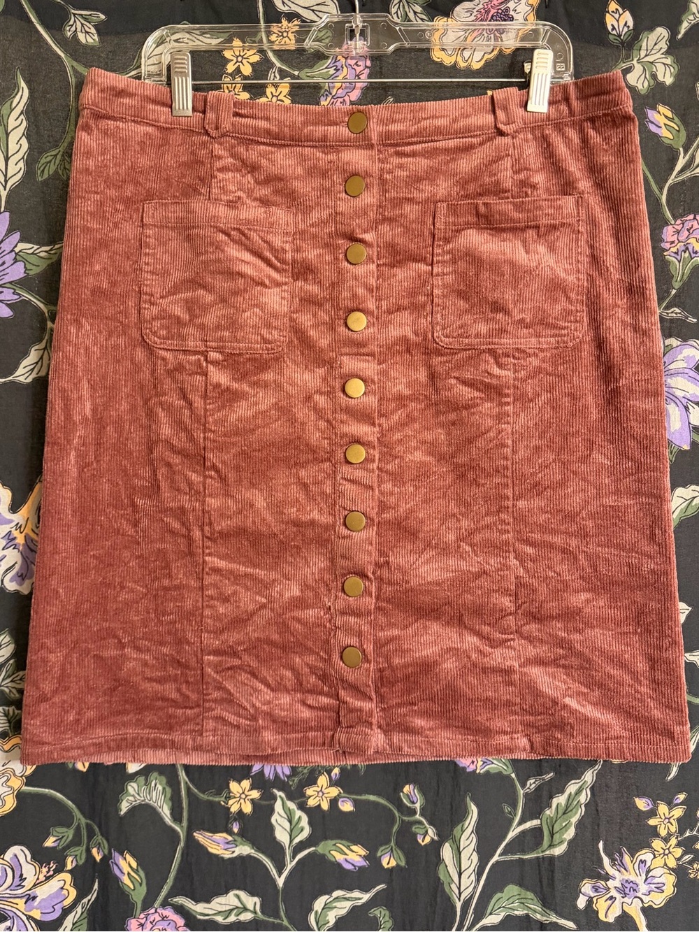 Bohme - Corduroy Mini Skirt Dusty Rose